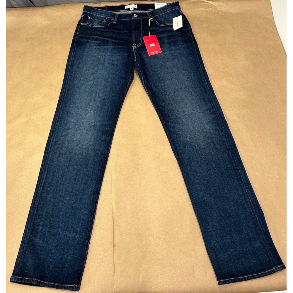 Lucky Brand Blue Dark Wash 363 Vintage Straight Stretch Jeans Mens 34x34 NWT